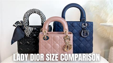 lady dior matte pink|lady dior mini vs small.